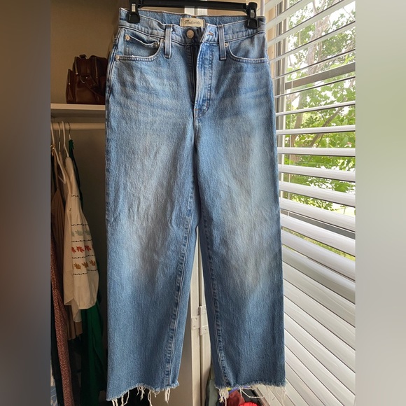 Madewell perfect vintage wide leg crop jeans - Picture 1 of 4